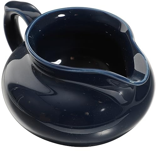 Cabilock Saucieren Aus Keramik Soßenbecher Mit Griff Saucieren Aus Porzellan Soßenausgießer Milchkännchen Schüsseln Für Salatdressing Brühe Sahne Milch Kaffee Blau