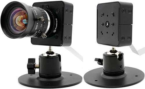 KKSB Cacasa para SBC, Soporte de rotación de 360 Grados, Compatible con Raspberry Pi HQ y módulos de cámara 2 y 3, y cámara Coral de 5 MP