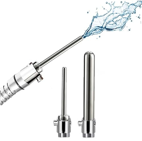 Axcroo Edelstahl Analdusche Vaginaldusche SM Einlauf Anal Spülung Düse Vaginal Intimdusche Klistierspritze für Sie und Ihn Analreinigung Enema Irrigator Klistier Intimreinigung für Männer Frauen (A)