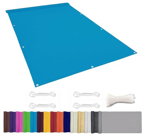 Ygann Balkon Sichtschutz PB2 PES blickdichte Balkonumspannung mit Ösen und Kabelbinder 8 Tage geliefert - in div.352 Größen & 15 Farben 420D