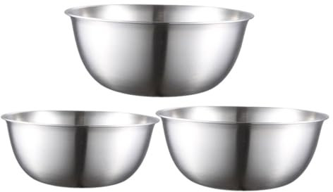 PAMINGONO Praktisches Rührschüssel-set Aus Edelstahl Großes Gemüsewaschbecken Salatschüssel-server