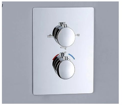Thermostat-Mischventil aus Messing, Thermostat-Mischer zum Einstellen der Mischwassertemperatur (3-Wege)