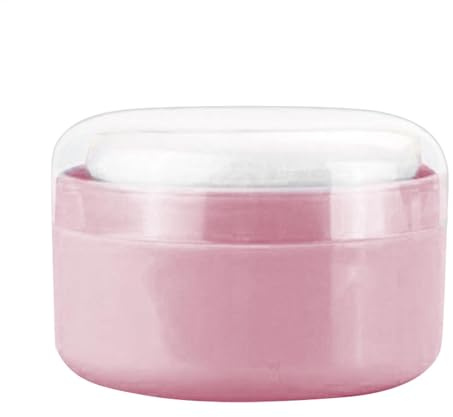 Étui à bouffée en poudre, bouffée de poudre corporelle et récipient | Boîte de rangement des Talc,Récipient de support avec bouffée, idéal pour le talc, le bain et la poudre lâche