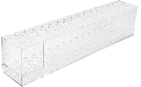 GARIOUANS Kugelschreiberständer Aus Acryl Stifthalter Organizer Mit Mehrfachlöchern Für Kugelschreiber Bleistifte Und Make-up-Pinsel Präsentationsregal Für Schreibtischdekoration