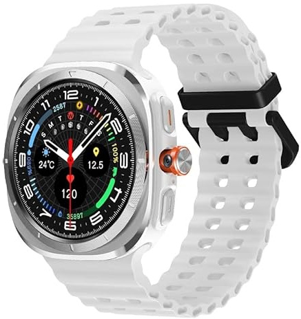 XINDADA Smart Watch Smartwatch 4G SIM Card 2025 Android Play Store 1.48 Inch AMOLED HW S12 Call TikTok Camera Video Call Ultra GPS WIFI (Silver White)