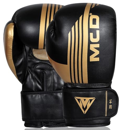 MCD Boxing Gloves Men and Women 10oz, 12oz 14oz, 16oz Boxing Training Muay Thai Gloves, Perfect Punch Bag Gloves Boxing Bag Gloves MMA Sparring Gloves