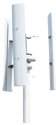 QZCX Aerogenerador Eolico, nerador de turbina eólica Vertical de energía Libre, 800W, 1KW, 12V, 24V, 48V, for Molino de Viento de Granja doméstico(48V,1000W)