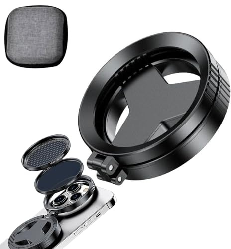 GUSHE 2-in-1 Magnetischer CPL & Sternfilter, 52mm Polarisationsfilter für Handy, Universell Handykamera CPL Filters Objektivset, Polarisationsfilter für Handykamera (Polarized)