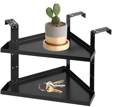 Scaffale per cubicolo, regolabile, resistente, in metallo, per libri, piante, da parete, cucina, soggiorno