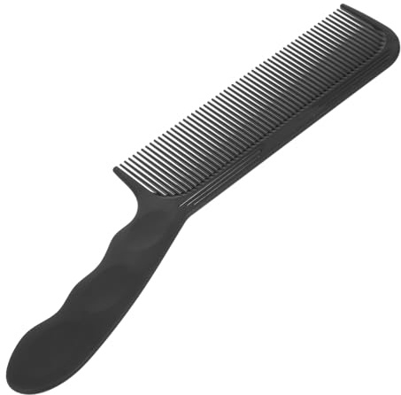 Cabilock Pettine da Professionale in Plastica ABS Nero Pettine per Taglio Chioma Uomo Denti Fini per Chioma Corti e Acconciature Precise