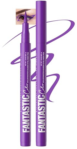 Jutqut Lila Liquid Eyeliner Matte, Purple Eye liner Wasserfest, #07 | Langanhaltender, Langlebig Wischfest, Hochpigmentierte, Leichte Anwendung, Smooth, Make-up für Frauen