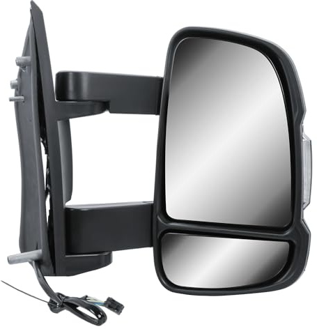 Außenspiegel Rechts Beifahrerseite Spiegel Langer Arm Elektrisch und Beheizbar mit Blinklicht für Fiat Ducato Citroën Jumper Peugeot Boxer 2006–2024 Opel Movano ab 2022 –