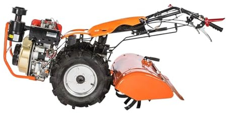 WAFOHSR Mini Trattore da 8-30 HP con Motozappa Manuale Motore Diesel Coltivatori A Due Ruote for Impieghi Gravosi Resistente all'Usura Montagna delle Highland Potenza Elevata