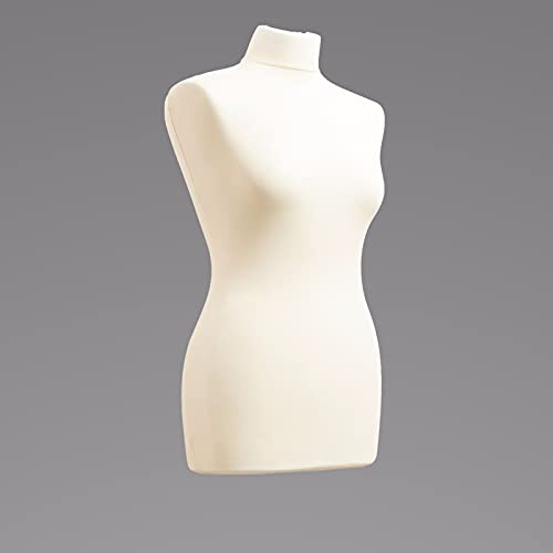 Schneiderpuppe LUCCESI - Zubehör / Zum Probierpreis! / Größen S - XL (Female) / Ersatz-Torso M (34-36) / Wechselbezug Creme-Weiss / ohne Standfuss / Damen - Schaufensterpuppe