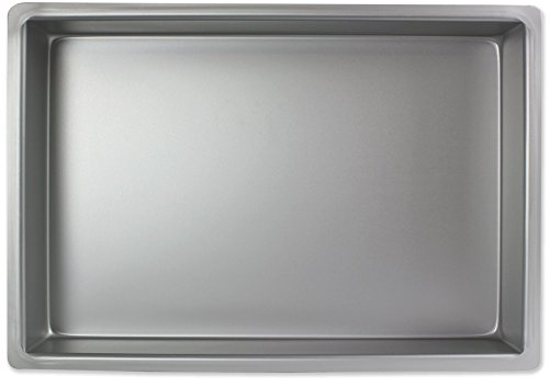 PME Oblongo Molde para Pastel de Aluminio, Plateado, 9 x 13 x 2 Pulgadas