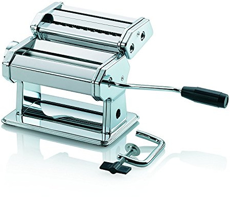 kela 11720 Nudelmaschine, Für 3 Pasta-Sorten, Chromstahl, Antonietta