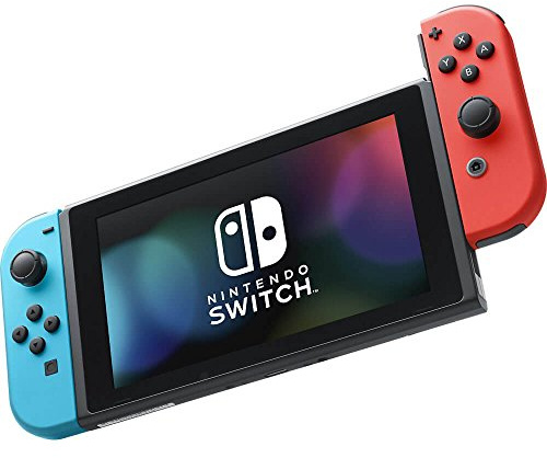 Nintendo Switch with Neon Blue and Neon Red Joy‑Con