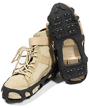 ValueHall Schuhspikes Schuhkrallen Ice Klampen Schnee Spikes Steigeisen Eiskrallen Climbing Anti Rutsch mit 24 Spikes V244A (M)