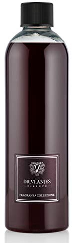 Dr. Vranjes - Rosso Nobile 500 ml Nachfüller + Doppelpack Schwarze Sticks (3 Stück) - Luxuriöser Raumduft Made in Italy, Hauptduft Frucht: Orange, Erdbeere und Rote Beeren, Birke