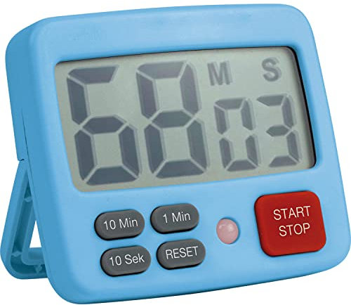 EDUPLAY 120752 Zeitdauer Uhr digital, 7,7 x 6,5 x 1,7 cm, blau