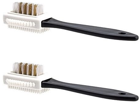 SULIUDAJI 2 Pezzi Spazzola Scarpe per Pulizia Scarpe Scamosciate, Spazzola Scarpe Scamosciate per Cura Stivali in Pelle Scamosciata