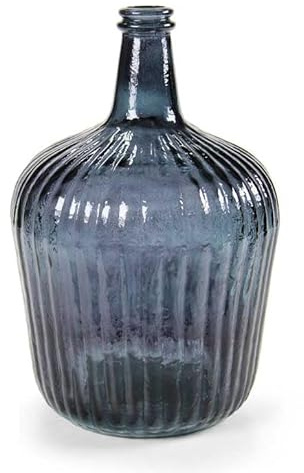 Maury's Eleganza e Stile con La Bottiglia Decorativa in Vetro Vari colori da 10 Lt, il Dettaglio Perfetto per la Tua Casa (Nero)