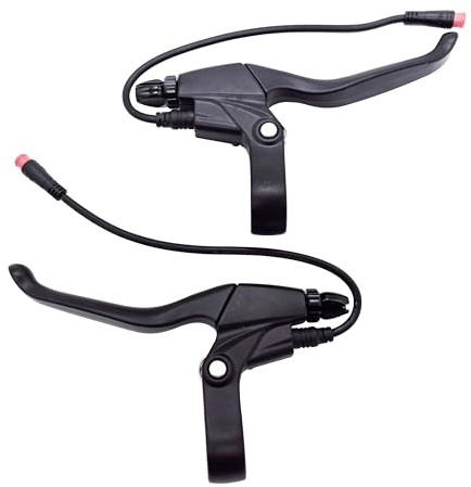 WIROJ Waterproof Electronic Brake Lever, Brake Grips for Electric Bike or E Scooter,Ebike Accessories Cut Off Power When Brakes Ebike Parts (2PIN Connector, 20cm)