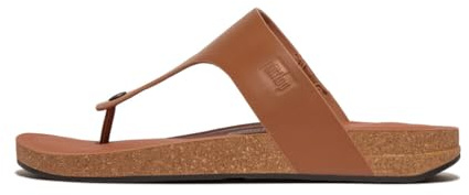 Fitflop iQUSHION lädersandaler i läder, ljusbrun, 8 UK, Ljusbrunt, 42 EU