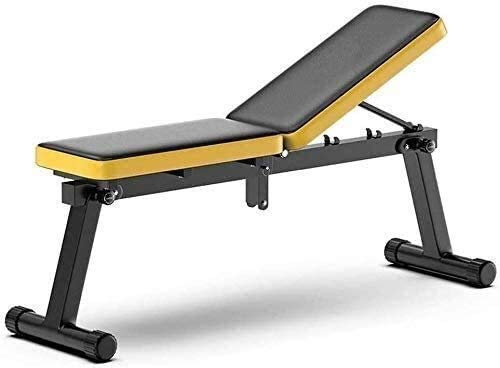 BOSHYUM Hantelbank Heim-Fitnessstudio-Bänke Hantelbank Bänke Hantelbank, Hantelbank, Hantelbank Verstellbare, Faltbare Heim-Sit-ups-Fitnessgeräte, Flachbank-Gewicht