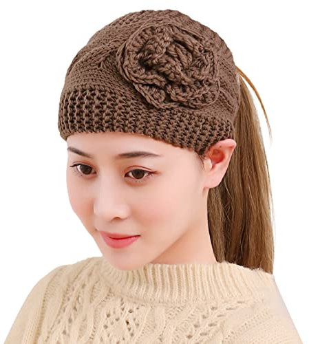 kosopse Wintermütze Männer Stirnband Hut Stirnband Kopfschmuck Bedecktes Stirnband Pilotenmütze (B, One Size)