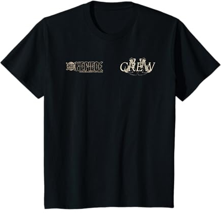 Enfant One Piece Crew Chapeau de paille imprimé pirate pour enfants T-Shirt