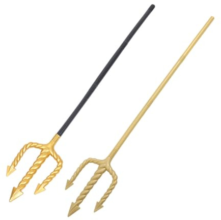 BESPORTBLE 2pièces Fourchette Trident pour Accessoire De Costume Trident Cosplay Fourchette Lot de Fournitures De Fête
