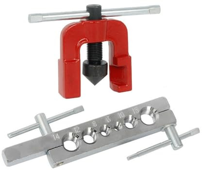 Tube Cutter Flaring Tool Kit Tube Expander Expansion Mouthparts Pipe Cutter Reamer Device for Copper Tube Flaring Tools 3-28mm for Copper, Aluminum and Other Soft Metals(1PC Metric)