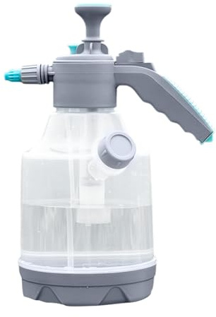Botella de pulverización a presión, botella de pulverización de acción de bomba, pulverizador para plantas y limpieza, rociador de agua de mano con taza medidora, de niebla fina para jardín