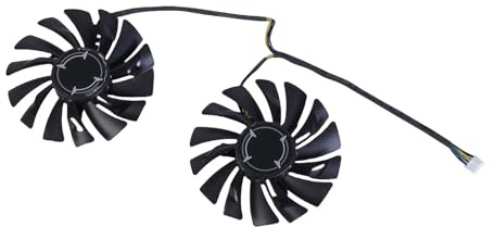 Yjcnelcr GPU Cooling Fan High Efficiency for RX470 RX480 RX570 Graphics Card 4Pin VGA Cooling Easy Installation and Quiet