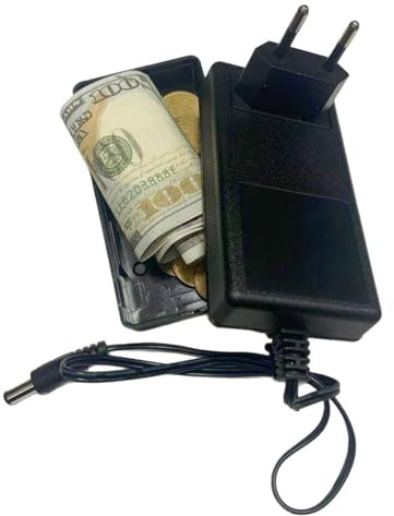 Scatola Portaoggetti Mimetizzata Alimentatore Per Laptop - Nascondere Soldi E Oggetti In Sicurezza,Custodie per Viaggio Protezione Ufficio Giardino Carte