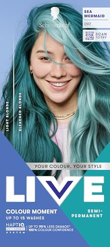 Schwarzkopf LIVE Colour Moment Hair Dye, 097 Sea Mermaid