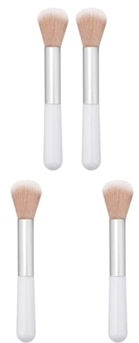 VILLCASE 4 Stück Make Up Pinselset Weiche Synthetische Borsten Puder und Rougepinsel für Frauen Kosmetikpinsel zum Verblenden und Fixieren
