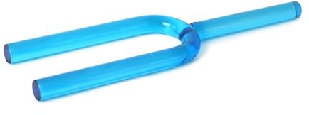 Hellblaue Klanggabel aus natürlichem Quarzkristall – 7 Töne (C bis B), 16 mm Heil-Stimmgabel for Yoga, Meditation und Klangtherapie(440hz,G)