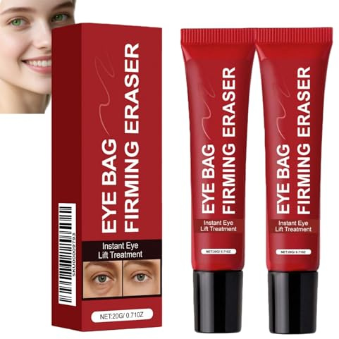 2 Stück Augenserum mit Retinal, Anti-Tränensack Sofort Lifting, Eye Bag Instant Eraser, Effektiv gegen Tränensäcke, Augenringe,Straffende Augencreme für sichtbare Ergebnisse