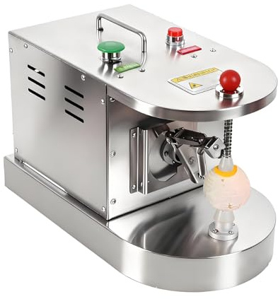 NYANS Peladora Automática Comercial De Limones y Naranjas, Peladora Eléctrica De Frutas y Verduras con Altura Ajustable, 500 Unidades/Hora, Herramienta para Pelar Frutas para Kiwis, Mangos