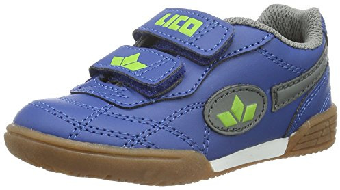 Lico Unisex Kinder Bernie V Hallenschuhe, Marine Grau Lemon, 29 EU