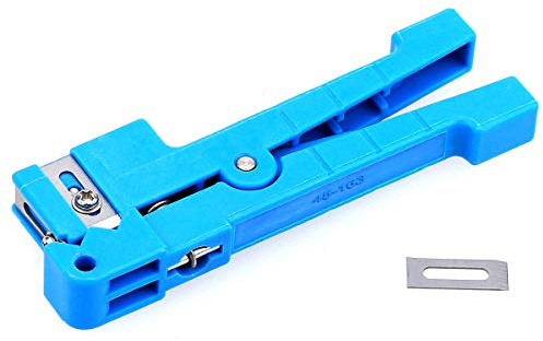 45–163 Kabel quer Öffnung und Abisolieren Cutter blau Buffer Tube Kabel Stripper (für Koax Anwendungen)