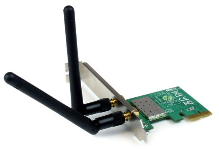 StarTech.com PCI Express Wireless N Adapter - 300 Mbps PCIe 802.11 b/g/n Network Adapter Card – 2T2R 2.2 dBi - PCIe Wireless Desktop Card (PEX300WN2X2)