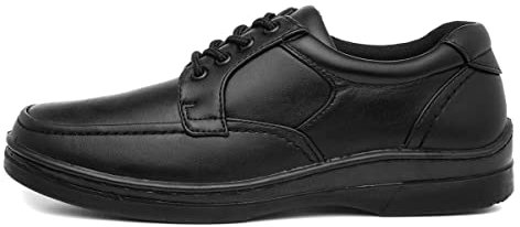 Hobos Mens Black Lace Up Shoes - Size 11 UK - Black