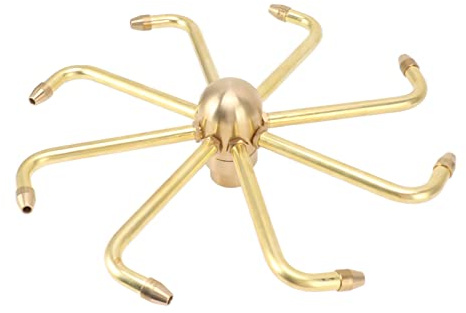 Brass Windmill Rotating Fountain Nozzle Jet Windmill Water Spray Head Rockery Fish Pond Landscape (G1in)