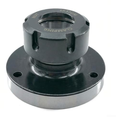 HEIBTENY ER25 Collet Chuck Seat 100mm Tool Steel Holder For CNC Lathe Milling Drilling Machine, High Rigidity Clamping Block for ER25 Series Collets, Workholding