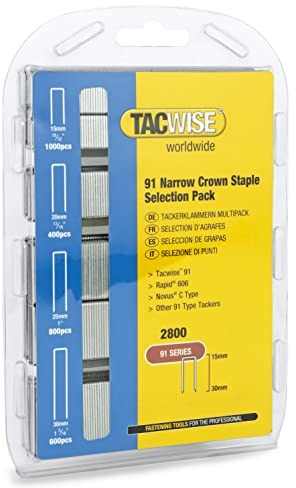 Tacwise 0204 Heftklammern Typ 91 Auswahlspackung (15-30mm)