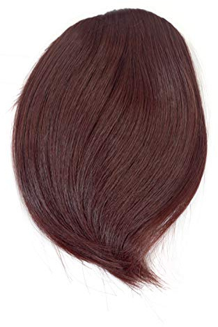 WIG ME UP - YZF-1088HT-33 Clip-In Pony, Farbton: Mahagoni-Braun Farbcode: 33, 17 cm/ 7 inch, Haarteil, Haarverlängerung, Extension, fringe