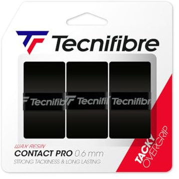 Tecnifibre Overgrip Pro Contact ATP 3-er, svart, en storlek, TFA021 BK